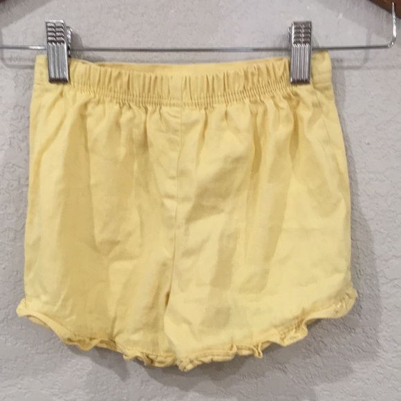 Park Bench Kids‎ Girls Sz 4T Yellow Ruffle Pull On Shorts 100% Cotton - Picture 3 of 6